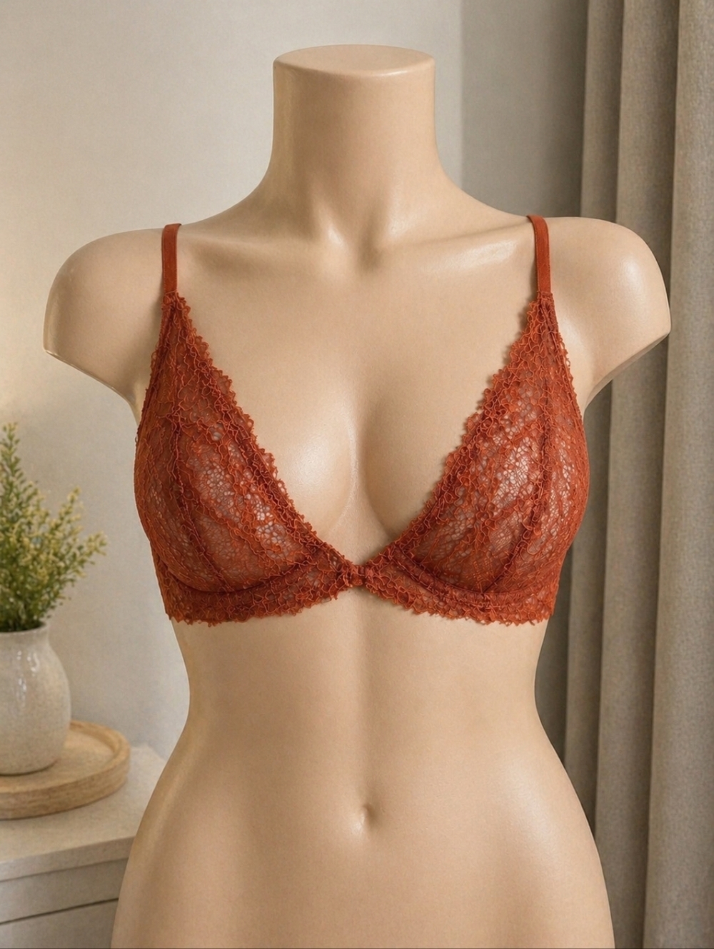 FREE PEOPLE Intimately Lace Plunge BRA